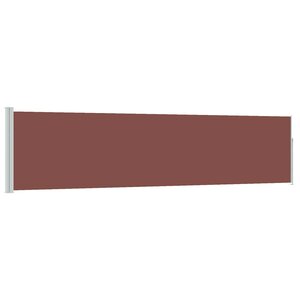 vidaXL Auvent latéral rétractable de patio 120x500 cm Marron