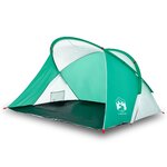 vidaXL Tente de plage vert d'eau escamotable imperméable