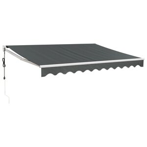 vidaXL Auvent rétractable automatique anthracite 3 5x2 5 m