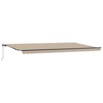 Auvent manuel rétractable vidaXL Beige 600x300 cm