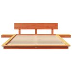 vidaXL Cadre de lit Marron 120 x 190 cm bois