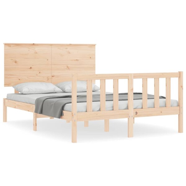 vidaXL Cadre de lit sans matelas 120x200 cm bois de pin massif