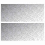 vidaXL Nez de marche Rectangulaire 2 Pièces Argenté 100 x 40 cm Aluminium