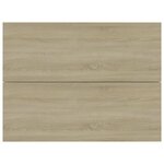 vidaXL Table de chevet chêne sonoma 40x30x30 cm Bois d'ingénierie