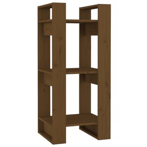 vidaXL Bibliothèque/Cloison Marron miel 41x35x91 cm Bois massif