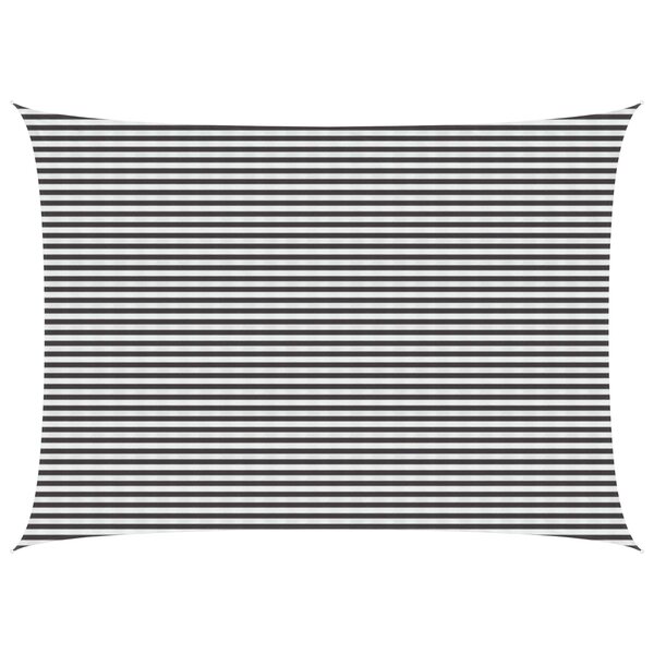 vidaXL Voile d'ombre 5 x 8 m HDPE Rectangulaire Anthracite et blanc