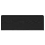 vidaXL Boîte de Rangement avec stockage Chêne noir 102 x 35 x 35 cm