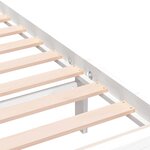 vidaXL Cadre de lit Blanc Bois massif 200x200 cm