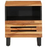 vidaXL Tables de chevet 2 Pièces 40x34x46 cm bois d'acacia massif