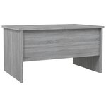 vidaXL Table basse sonoma gris 80x50x42 5 cm bois d'ingénierie
