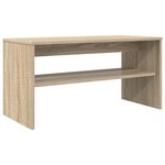 vidaXL Meuble TV Chêne Sonoma 80 x 35 x 40 cm Bois d'ingénierie