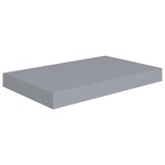vidaXL Étagères murales flottantes 4 Pièces Gris 40x23x3 8 cm MDF