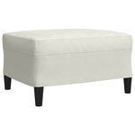 vidaXL Ensemble de canapés 4 Pièces avec coussins Crème Velours