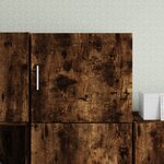 vidaXL Armoire murale chêne fumé 45x42 5x40 cm bois d'ingénierie