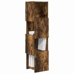 vidaXL Meuble d'angle Blanc 25 5x25x102cm Bois d'ingénierie
