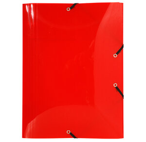 Chemise à élastique 3 rabats Polypropylène 7/10e Crystal Colours A3 - Couleurs aléatoires EXACOMPTA