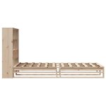 vidaXL Lit bibliothèque sans matelas 90x190 cm bois massif