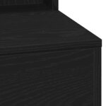 vidaXL Table de Toilette avec étagère Chêne noir 75 5 x 41 x 135 cm