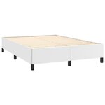 vidaXL Cadre de lit sans matelas blanc 140x190 cm similicuir