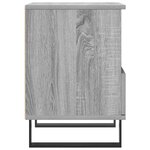 vidaXL Table de chevet sonoma gris 40x35x50 cm bois d’ingénierie