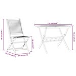 vidaXL Ensemble de salle à manger pour jardin 5 Pièces Marron