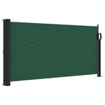 vidaXL Auvent latéral rétractable vert foncé 100x500 cm