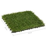 vidaXL Carreaux de gazon artificiel 11 Pièces Vert 30x30 cm