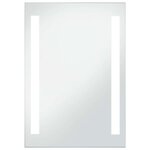 vidaXL Miroir mural à LED pour salle de bains 60x80 cm