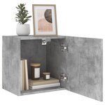 vidaXL Meubles TV muraux 2 Pièces gris béton 40 5x30x40cm bois ingénierie