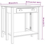 vidaXL Ensemble de bar 3 Pièces blanc bois de pin massif
