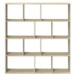 vidaXL Bibliothèque chêne sonoma 132x29x141 5 cm bois d'ingénierie