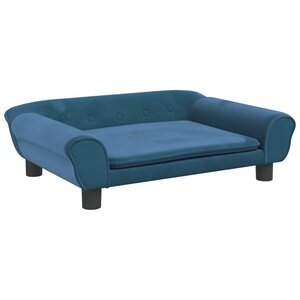vidaXL Canapé pour enfants bleu 70x45x26 cm velours