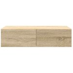 vidaXL Étagère murale avec tiroirs chêne sonoma bois d'ingénierie