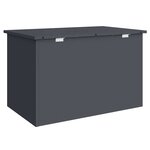 vidaXL Boîte de Rangement Extérieure Anthracite 80 x 50 5 x 50 cm