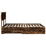 vidaXL Cadre de lit avec tiroir avec tête de lit Bois d'ingénierie