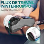 ACROPAQ 50 Rouleaux de Caisse 57x 40x8mm- Thermique 19 7m- Terminaux de paiement- 50 Bobines TPE- Sans BPA- Dimension Universelle