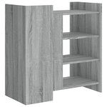 vidaXL Buffet sonoma gris 73 5x35x75 cm bois d'ingénierie