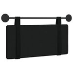 vidaXL Tête de lit suspendue Noir Velours