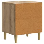 vidaXL Cabinet de chevet Chêne artisanal 43 x 34 5 x 50 cm