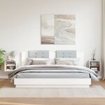 vidaXL Armoires murales 2 Pièces Blanc 31 5x30x30 cm Bois de pin massif