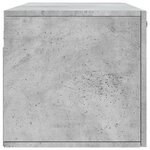 vidaXL Armoire murale gris béton 100x36 5x35 cm bois d'ingénierie