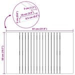 vidaXL Tapis de bain Uni Marron 59 x 40 cm bois