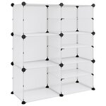 vidaXL Étagère à chaussures Transparent 84x31 5x93 cm PP
