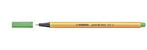 Stylo-Feutre POINT 88 Pointe Fine 0 4 mm Vert FLUO STABILO
