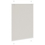 vidaXL Store plissé gris clair 100x100 cm largeur du tissu 99 4cm