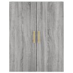 vidaXL Armoires murales 2 Pièces sonoma gris 69 5x34x90 cm