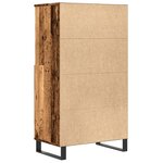 vidaXL Buffet haut vieux bois 60x36x110 cm bois d'ingénierie