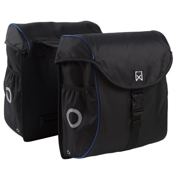 Willex sacoches de vélo 38 l noir et bleu 16102