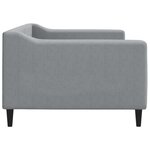 vidaXL Lit de repos gris clair 90x200 cm Tissu
