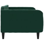 vidaXL Lit de repos sans matelas vert foncé 100x200 cm velours
